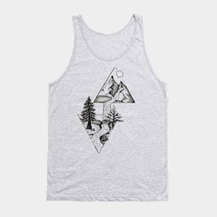 Nature camping is my happy place Tank Top